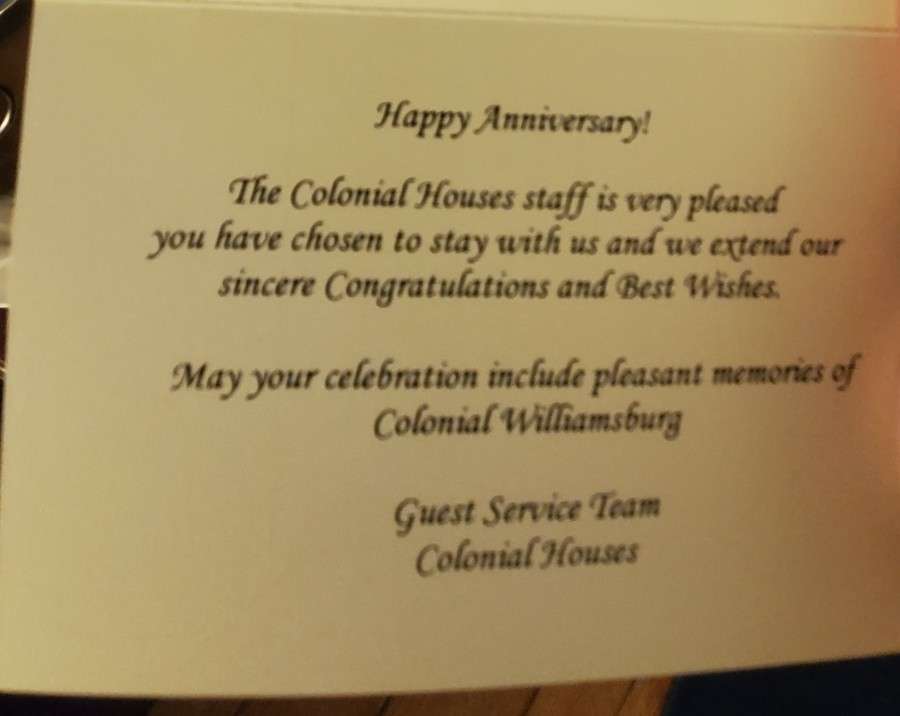 Happy Anniversary note